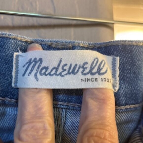 Madewell High Rise Wide Leg Jeans, Button Fly, Size 24, Light Blue Wash - Picture 4 of 4